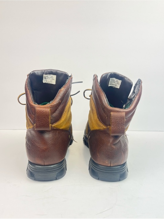POLO RALPH LAUREN Men\'s 12 D Brown Tan Oiled Leather DIEGO RUGGED BOOTS